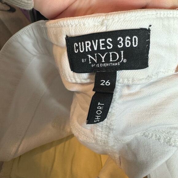 NYDJ Jeans Women's Plus Size 26S White Slim Straight Ankle Curves 360 New - Picture 5 of 6